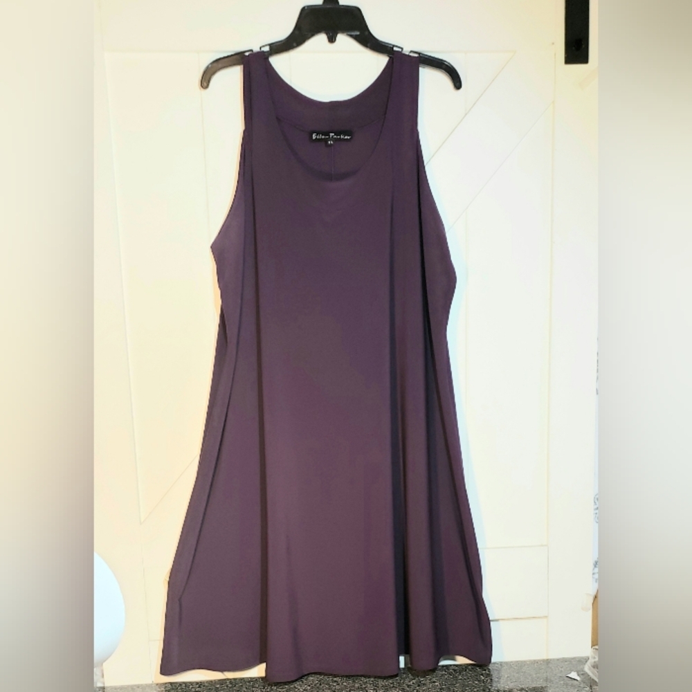 Ellen Parker Dress,plus Size 3x,burgandy,spandex,office, Stretch,luxe,flowy